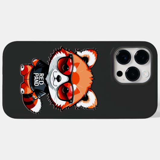 Coques Case-Mate iPhone Chibi Red Panda Cub (Verso (horizontal))