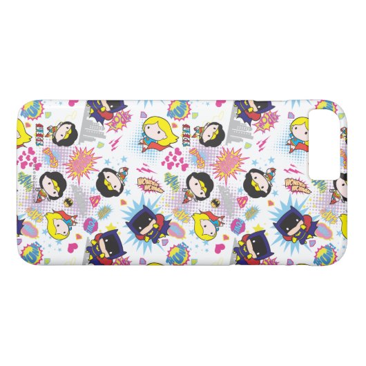Coques Case-Mate iPhone Chibi Super Heroine Motif (Dos (Horizontal))