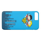 Coques Case-Mate iPhone Chibi Superman & Chibi Supergirl Power Up! (Dos (Horizontal))