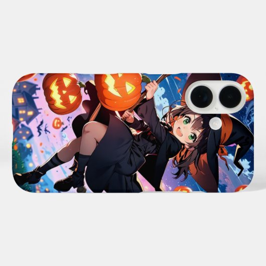 Coques Case-Mate iPhone Chibi Witch Ride (Verso (horizontal))