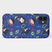 Coques Case-Mate iPhone Chibi Wonder Woman, Superman et Batman Motif (Dos (Horizontal))