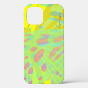 Case-Mate iPhone Case Chic Abstrait Papillon Or Violet Jaune