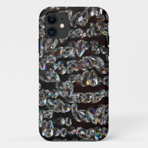 Case-Mate iPhone Case Chic Black Diamond Chrystal Cadeaux Motifs Abstrai