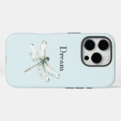 Coques Case-Mate iPhone Chic Blue Dragonfly Dream (Verso (horizontal))