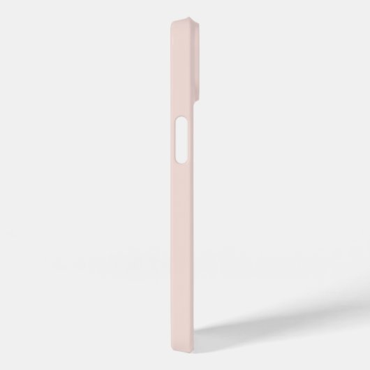 Coques Case-Mate iPhone Chic Blush Pink Gold Monogramme Nom initial Script (Verso / Droite)