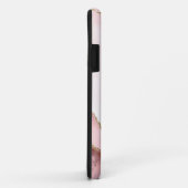 Coques Case-Mate iPhone Chic Blush rose or Parties scintillant marbre Agat (Dos/Droite)