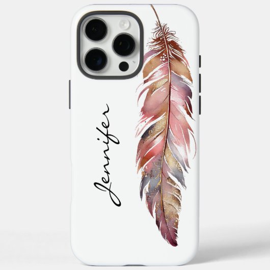 Coques Case-Mate iPhone Chic Bohemian Native American Feather iPhone (Verso)