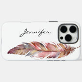 Coques Case-Mate iPhone Chic Bohemian Native American Feather iPhone (Verso (horizontal))