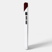 Coques Case-Mate iPhone chic bordeaux & blanc géométrique moderne (Verso / Gauche)