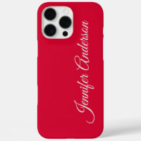 Chic Calligraphie Élégant Cerisier Rouge Personnal