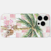 Coques Case-Mate iPhone Chic Carré Gold Palm Tree Leopard (Verso (horizontal))