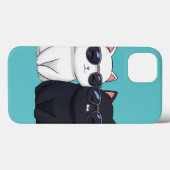 Coques Case-Mate iPhone Chic Cat Duo (Verso (horizontal))