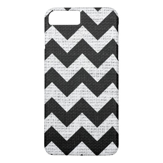 Coques Case-Mate iPhone Chic Chevron Burlap Rustique #45 (Dos)