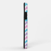Coques Case-Mate iPhone Chic Chevrons rose, turquoise, mauve et blanc (Dos/Droite)