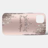 Coques Case-Mate iPhone Chic Cool Parties scintillant Couronne Drop (Verso (horizontal))