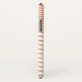 Coques Case-Mate iPhone Chic cuivre et Rose or huile Chevron Monogramme (Dos/Droite)