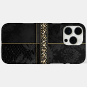 Coques Case-Mate iPhone Chic Damask & Gold (Verso (horizontal))