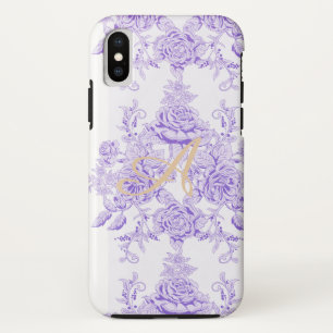 Case-Mate iPhone Case Chic de Chabby, lavande, toile, motif, floral, Vic