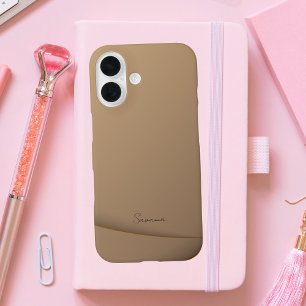 Coques iPhone 16 Chic Design Moderne Monogramme
