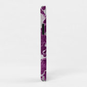 Coques Case-Mate iPhone Chic Élégant Motif Abstrait Violet Pourpre (Dos/Droite)