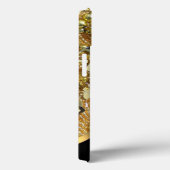 Coques Case-Mate iPhone Chic élégant noir et or bling personnalisé (Verso / Droite)