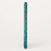 Coques Case-Mate iPhone Chic Elegant Turquoise Bleu Épargne Parties scinti (Dos/Droite)