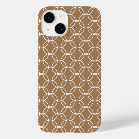 Coques Case-Mate iPhone Chic et design Motif géométrique beige (Verso)