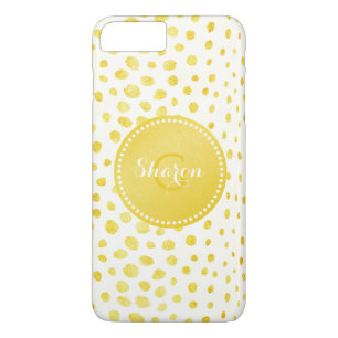 Etui iPhone Case-Mate Chic faux or brillant imprimé guépard monogramme