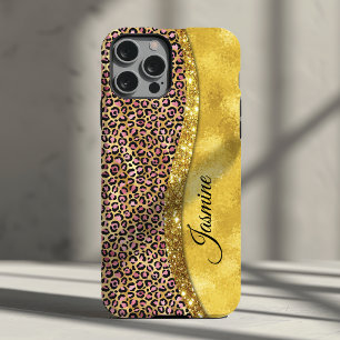 Case-Mate iPhone Case Chic faux or brillant rose impression d'animaux Mo
