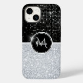 Coques Case-Mate iPhone Chic faux Parties scintillant argent Parties scint (Verso)