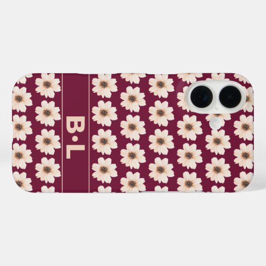 Coques Case-Mate iPhone Chic Floral (Verso (horizontal))
