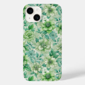 Coques Case-Mate iPhone Chic Floral Damask Sage Green (Verso)