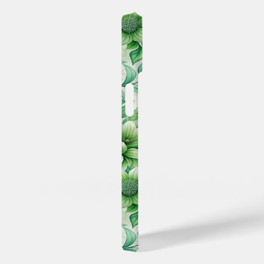 Coques Case-Mate iPhone Chic Floral Damask Sage Green (Verso / Droite)