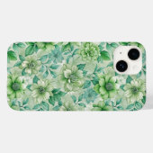 Coques Case-Mate iPhone Chic Floral Damask Sage Green (Verso (horizontal))