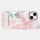 Coques Case-Mate iPhone Chic Floral Rose (Verso (horizontal))