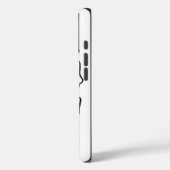 Coques Case-Mate iPhone Chic French Bulldog Line Art : Modifier votre text (Verso / Gauche)