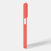 Coques Case-Mate iPhone Chic Girl Coral Nom Lettre initiale Monogramme (Verso / Droite)