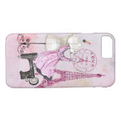 Coques Case-Mate iPhone Chic Girly Pink Paris Mode iPhone (Dos (Horizontal))