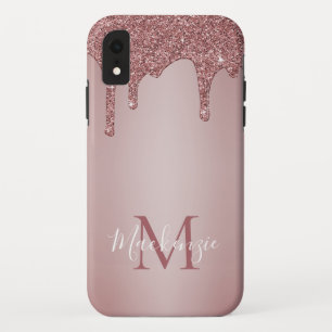 Case-Mate iPhone Case Chic Girly Rose Parties scintillant Drivers Monogr