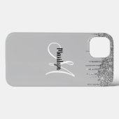 Coques Case-Mate iPhone Chic Girly Silver Parties scintillant Drivers Nom  (Verso (horizontal))