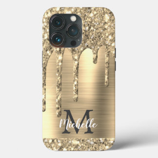 Case-Mate iPhone Case Chic Glam Gold Parties scintillant Drives Monogram