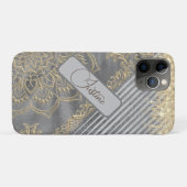 Coques Case-Mate iPhone Chic Glittery Mandala Personnalisé (Dos (Horizontal))