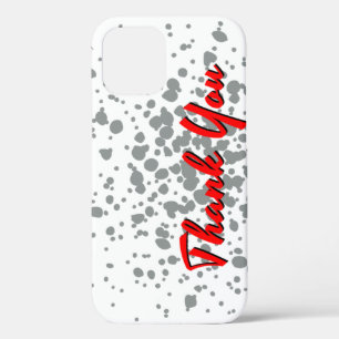 Case-Mate iPhone Case Chic Grey Explosion Aquarelle Points Texte rouge