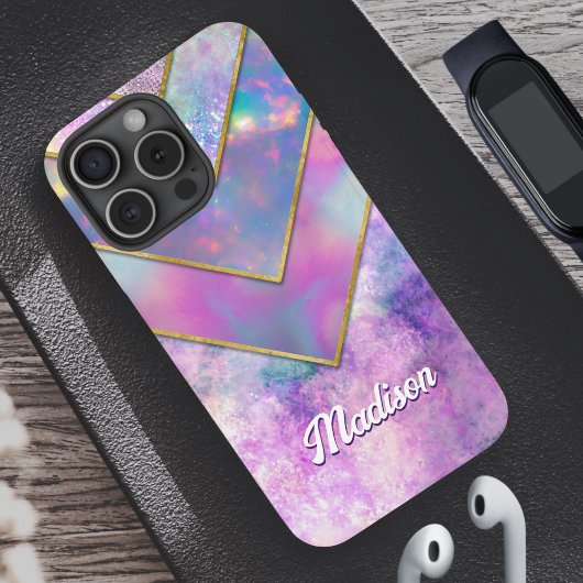 Coques Case-Mate iPhone Chic holographique girly élégant rose