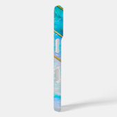 Coques Case-Mate iPhone Chic holographique girly style bleu (Verso / Droite)