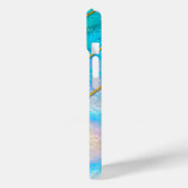 Coques Case-Mate iPhone Chic holographique girly style bleu (Verso / Gauche)