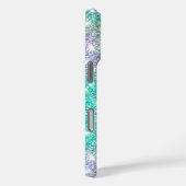 Coques Case-Mate iPhone Chic irisé violet bleu faux parties scintillant mo (Verso / Droite)