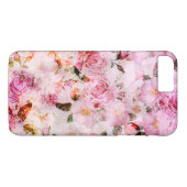 Coques Case-Mate iPhone Chic Joli Push Pink Rose Floral (Dos (Horizontal))