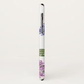 Coques Case-Mate iPhone Chic Lavande Lilac Floral Pastel Vert Monogramme (Dos/Gauche)