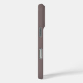 Coques Case-Mate iPhone Chic Marron Moka Élégant Monogramme Nom Initial (Verso / Droite)